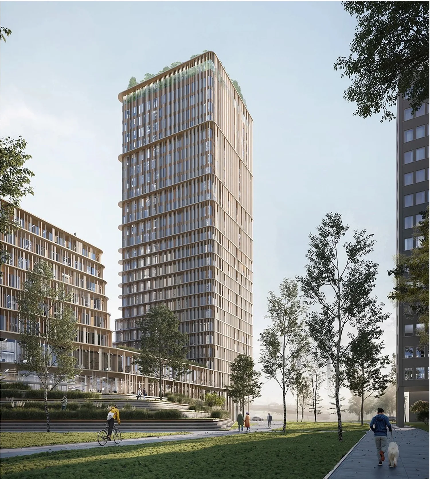 Architekturvisualisierung oder Referenzbild für ein Projekt des Ministry of Finance NRW